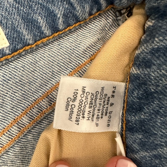 Rag and Bone Maya High Rise Shorty Short - Picture 3 of 5